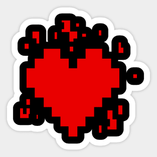 Salem's Pixel heart Sticker